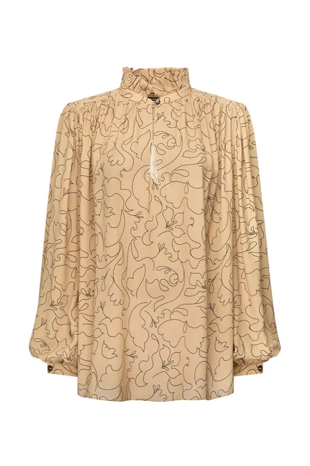 Блуза из 100% шелка