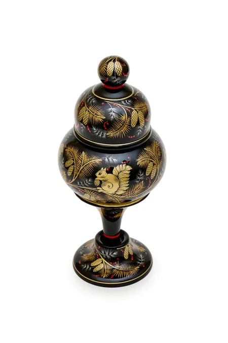 Конфетница на ножкке, коллекция «Белка в лесу»