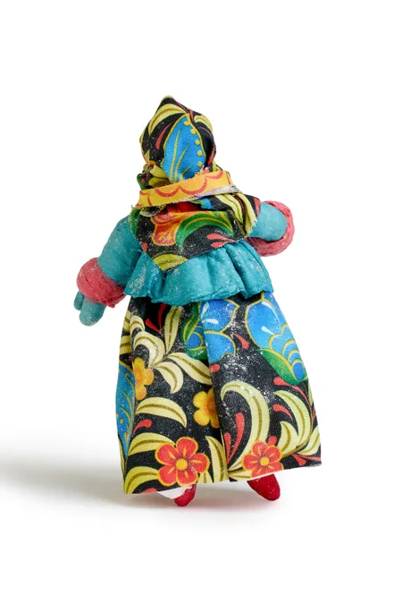 Елочная ватная игрушка «Девочка», ручная работа