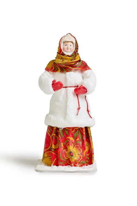 Фигурка ватная «Снегурочка», ручная работа