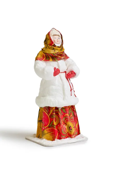 Фигурка ватная «Снегурочка», ручная работа