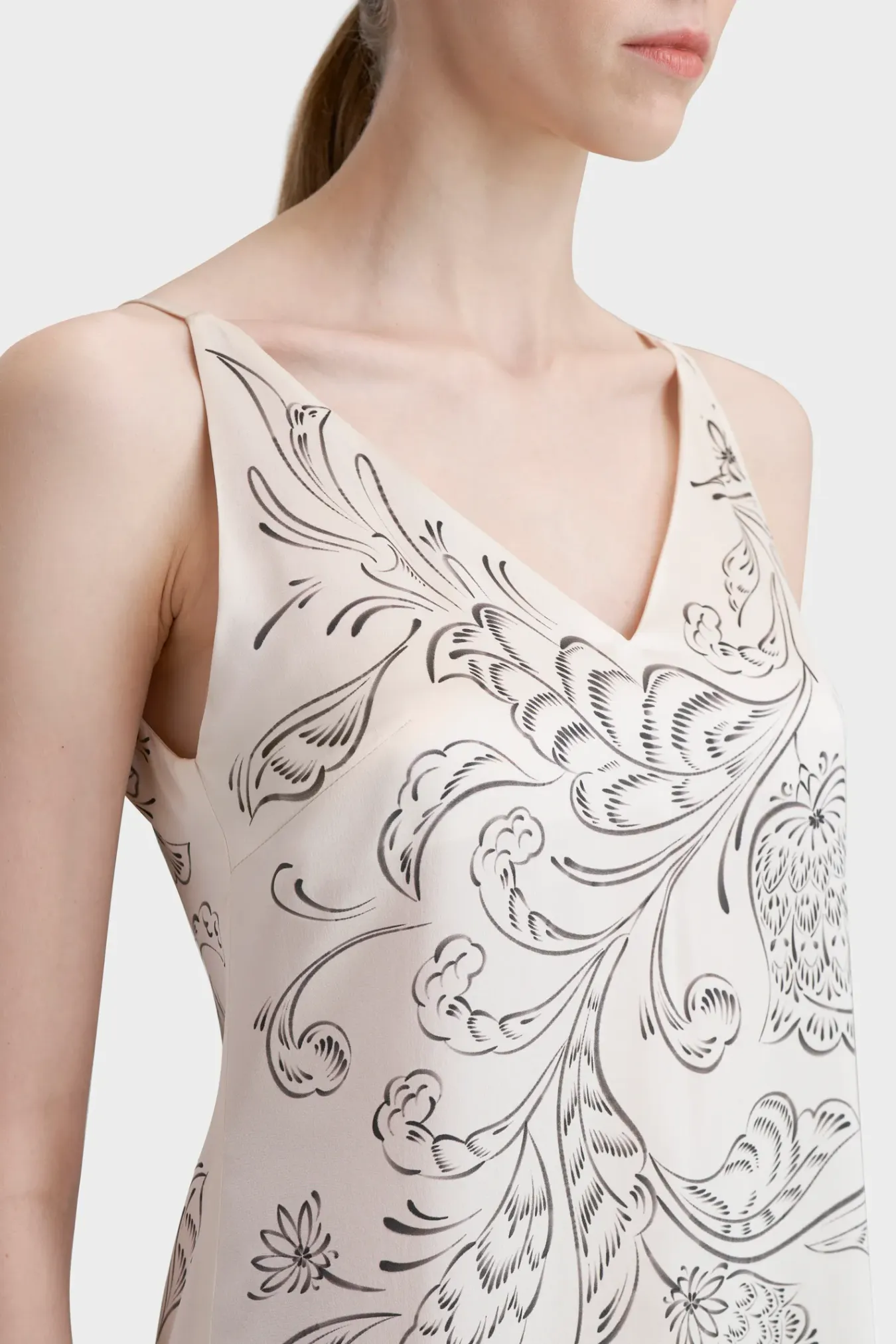 Платье-комбинация из премиального шелка