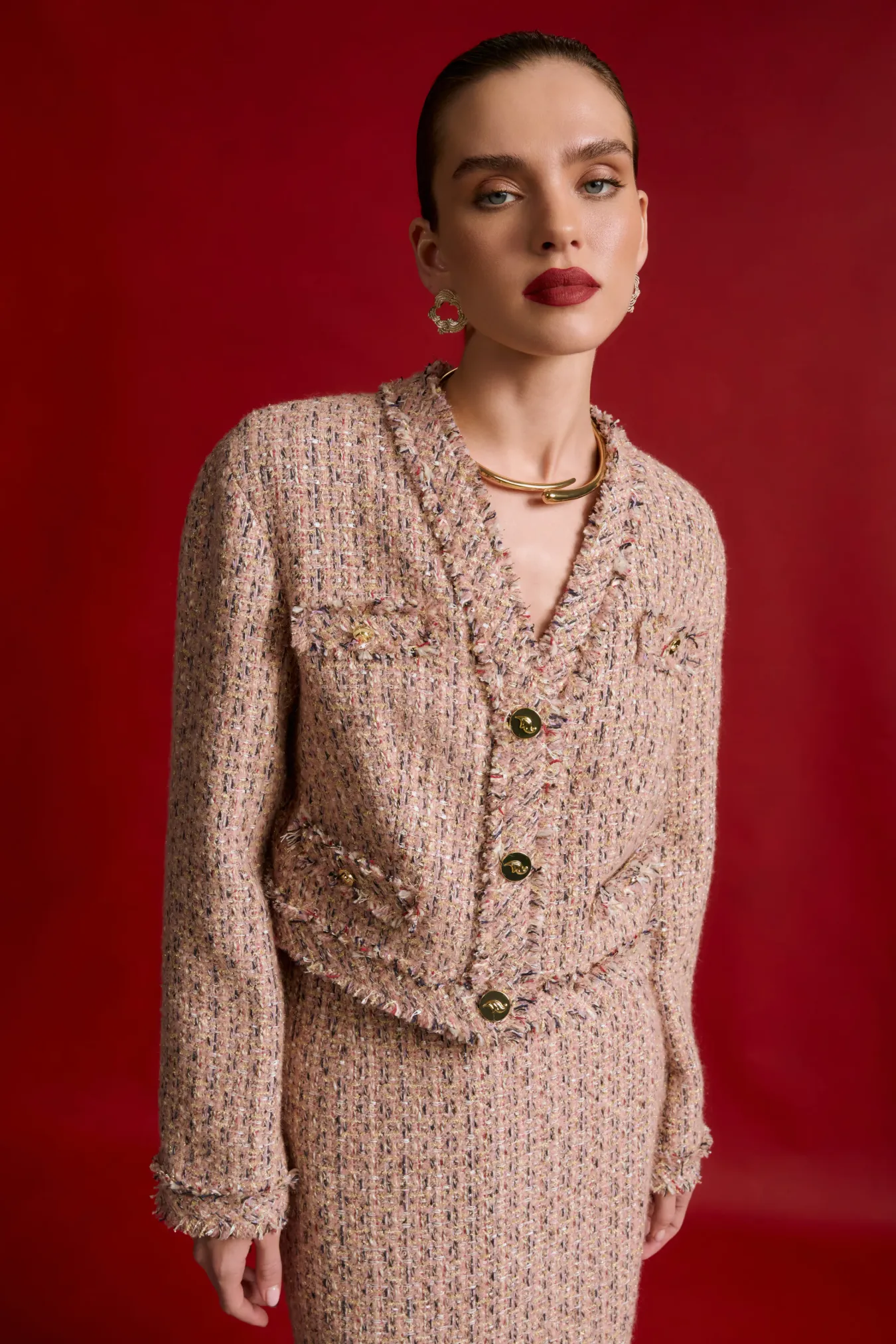 Твидовый жакет