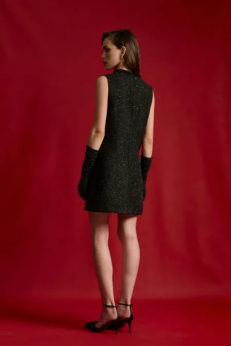 Мини-платье из смесовой шерсти