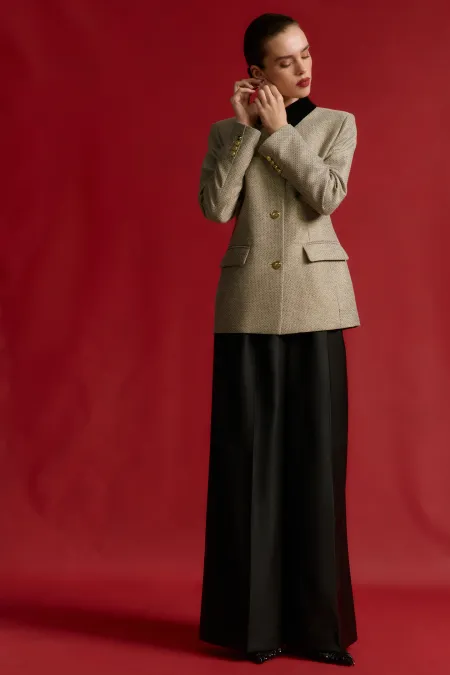 Жакет из смесовой шерсти