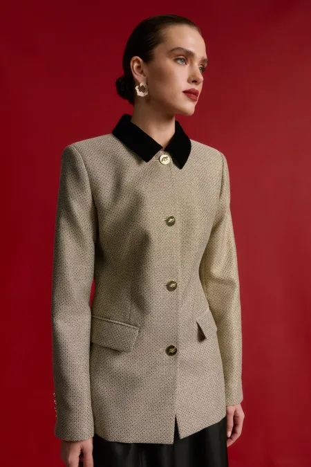 Жакет из смесовой шерсти