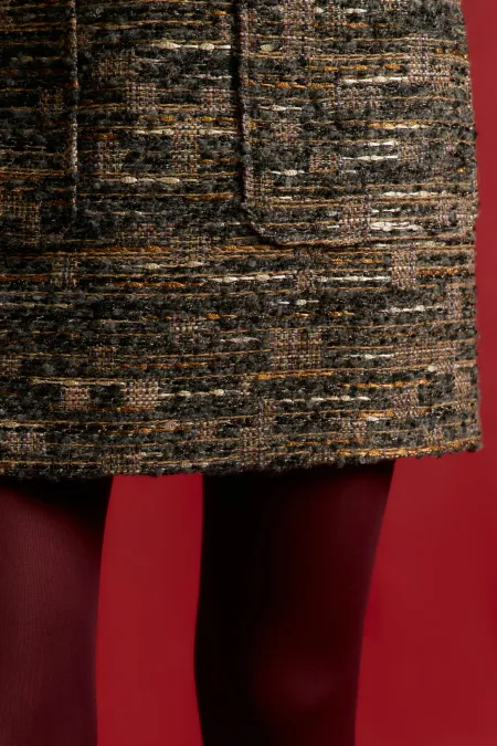 Мини-юбка из смесовой шерсти