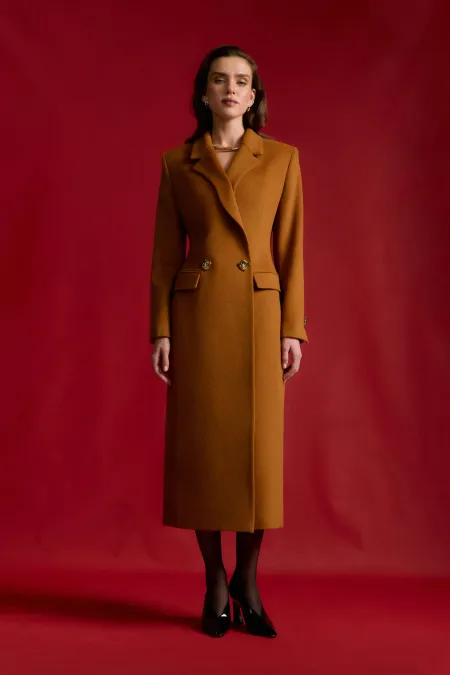 Пальто из 100% шерсти