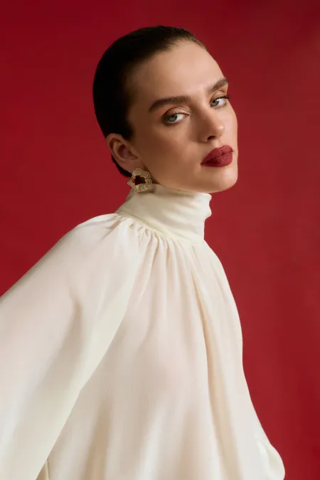 Шелковая блуза