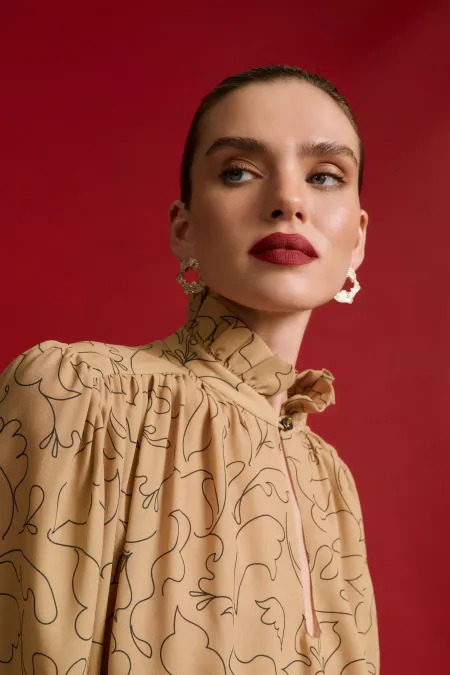 Блуза из 100% шелка