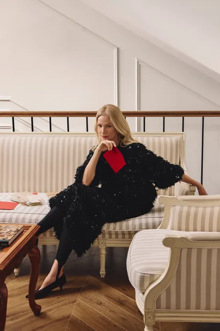 Жакет на молнии с пайетками