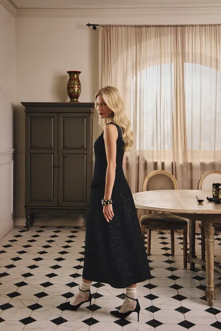 Платье из смесовой шерсти