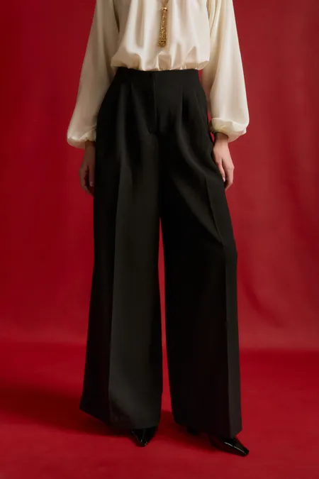 Брюки из костюмной ткани