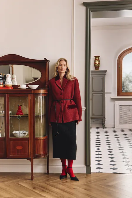 Юбка из смесовой шерсти