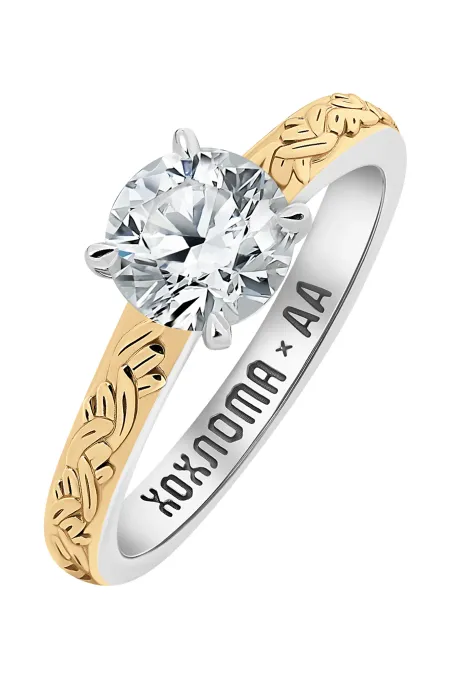 Кольцо из золота 750 пробы с бриллиантом