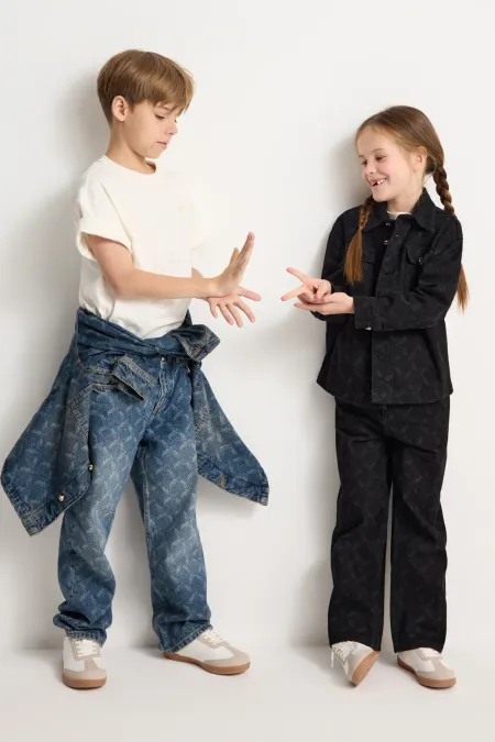 Детская рубашка с паттерном