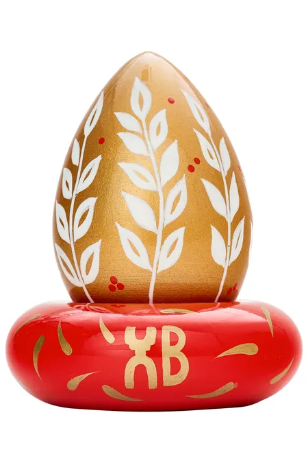 Яйцо пасхальное на круглой подставке