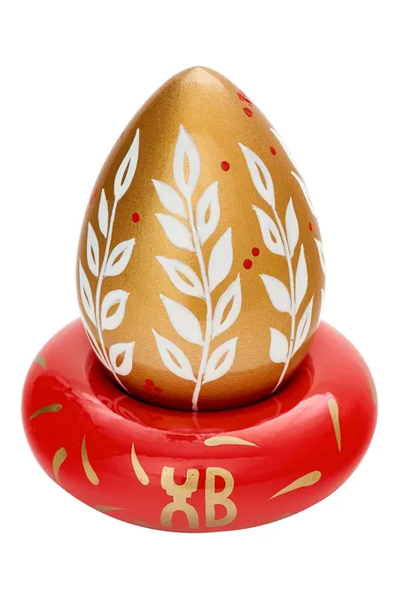Яйцо пасхальное на круглой подставке