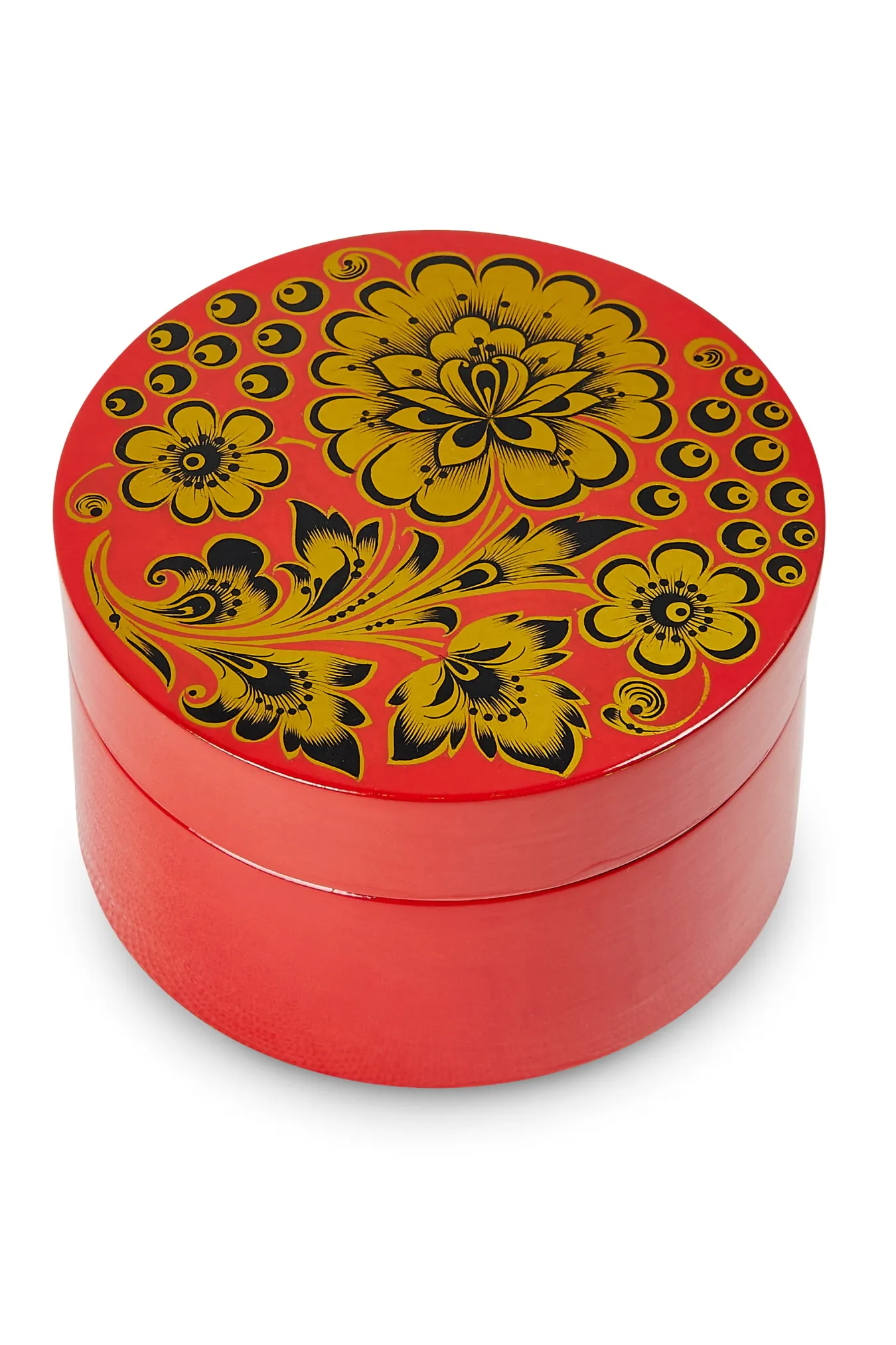 Сахарница «Царская» (дерево, хохломская роспись)