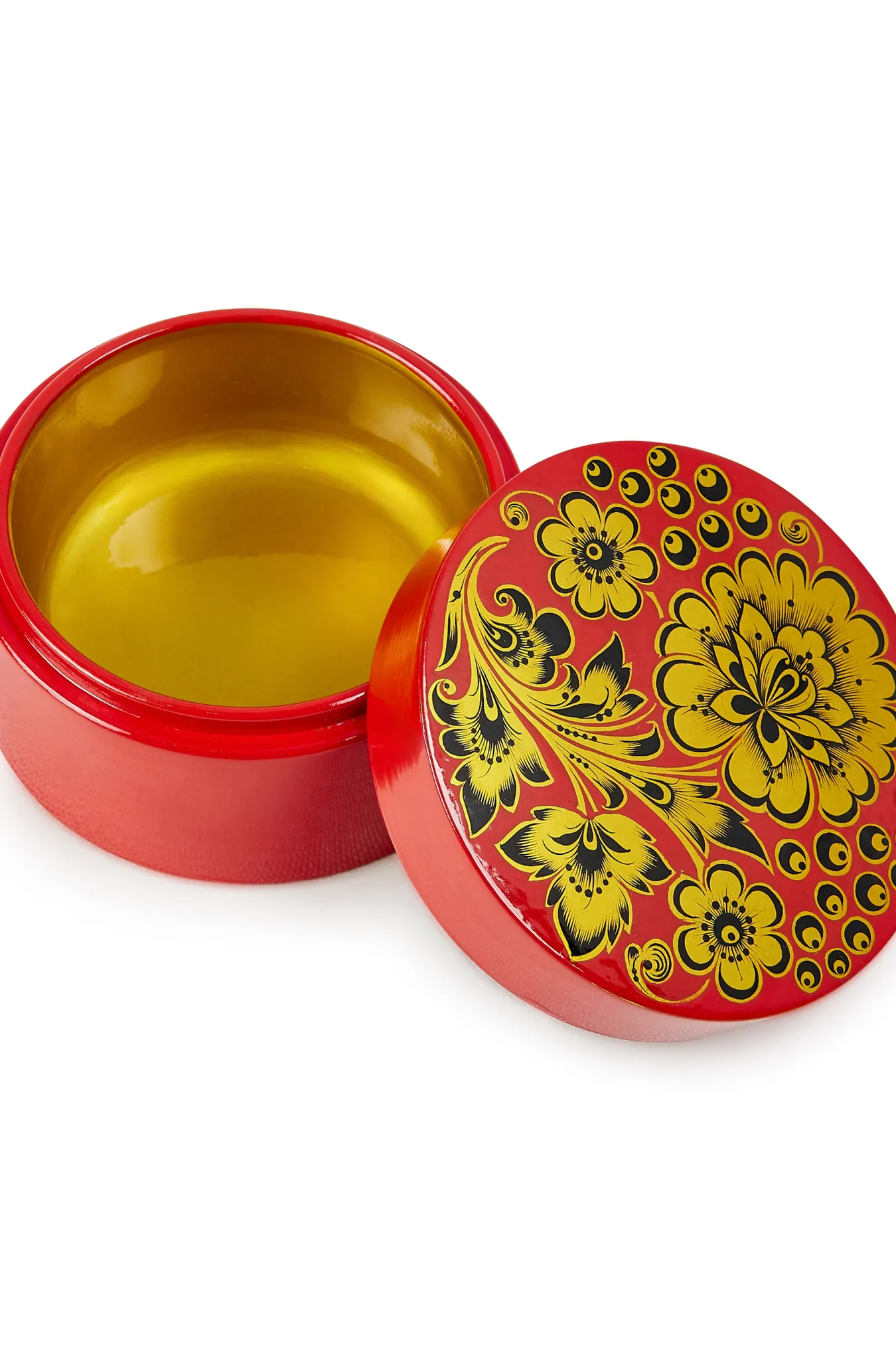 Сахарница «Царская» (дерево, хохломская роспись)