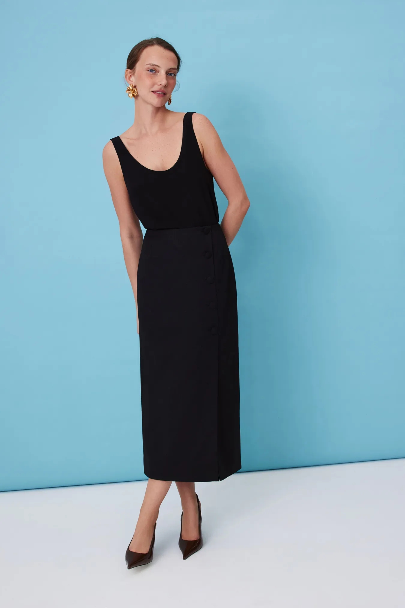 Юбка-карандаш макси