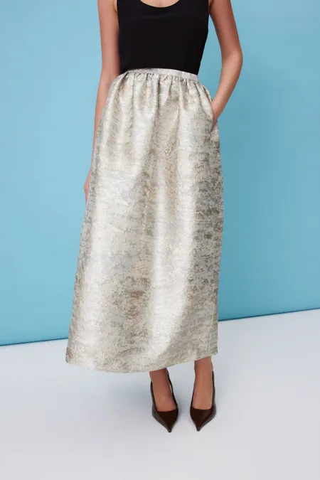 Легкая юбка-миди