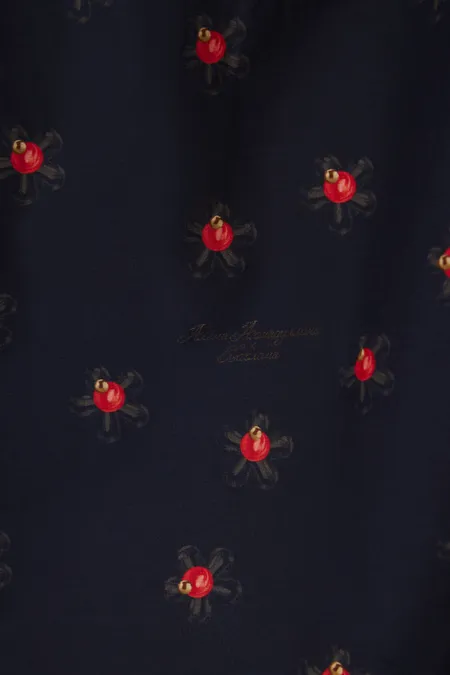 Юбка миди с цветочным принтом