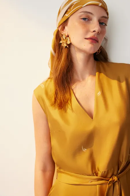 Шелковое платье