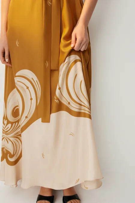 Шелковое платье