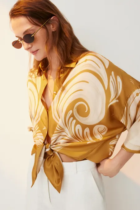 Шелковая блузка