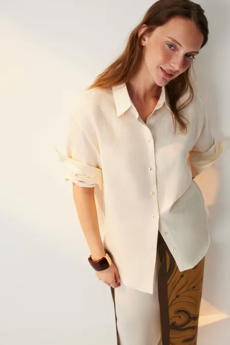 Рубашка свободного кроя