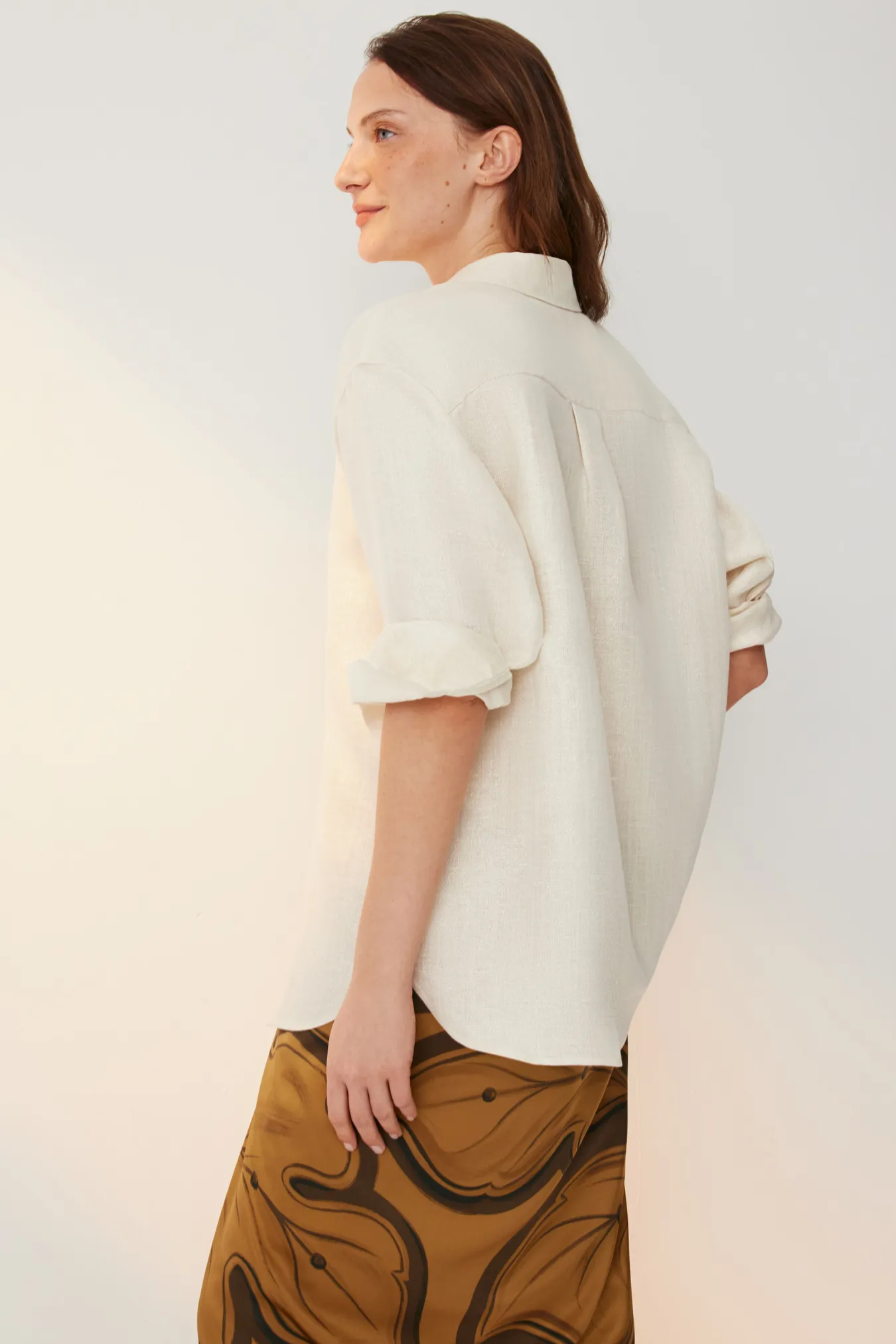 Рубашка свободного кроя