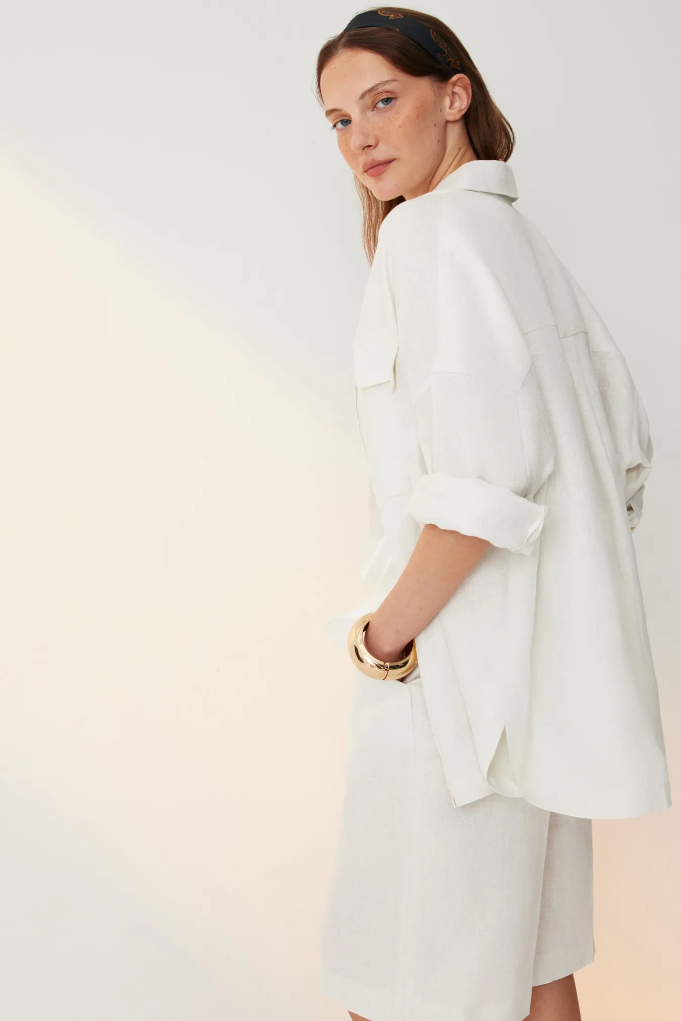 Блуза свободного силуэта