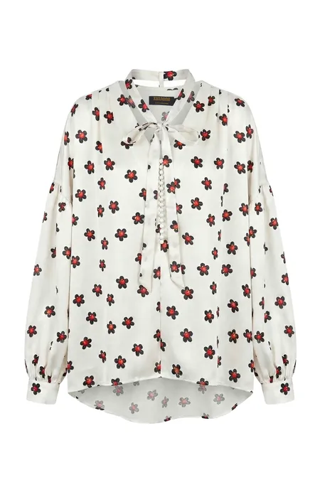 Блуза с цветочным принтом 