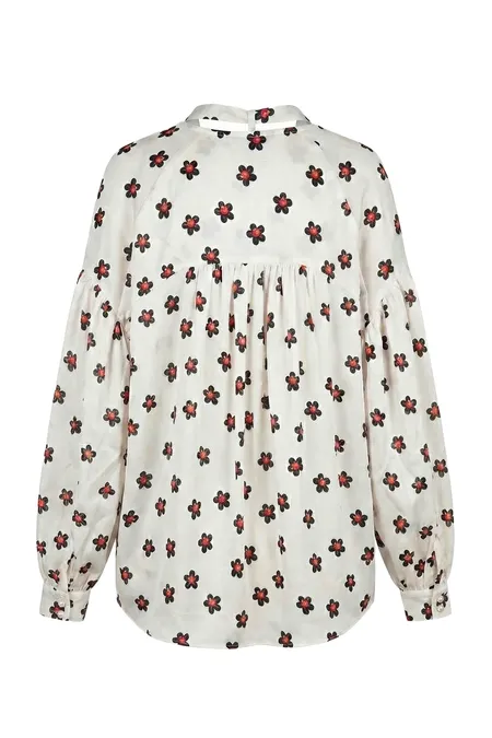 Блуза с цветочным принтом 