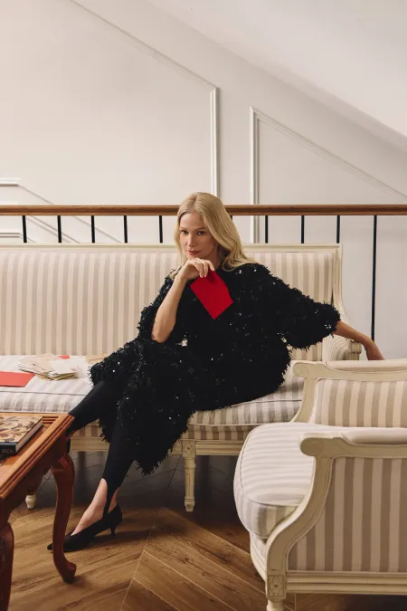 Жакет на молнии с пайетками