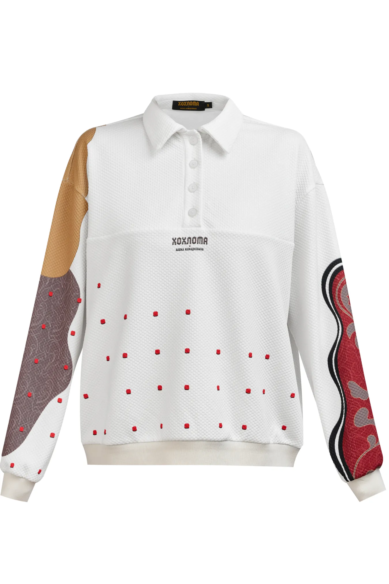 Джемпер-поло с принтом