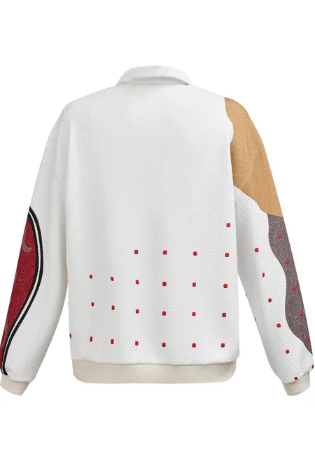 Джемпер-поло с принтом