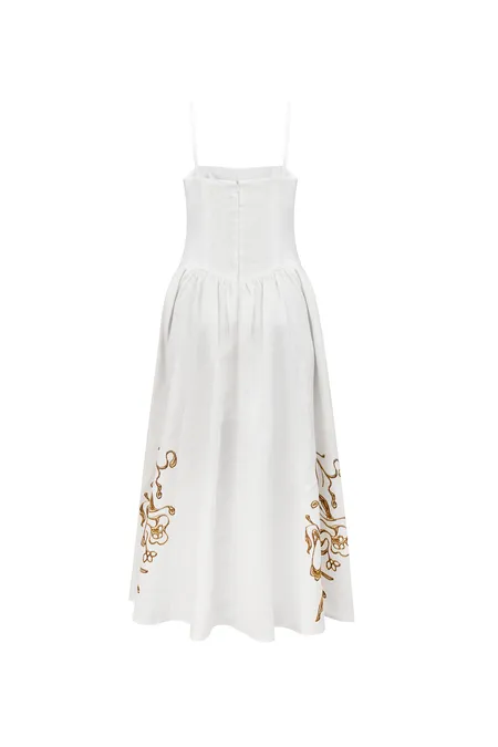 Сарафан из льна