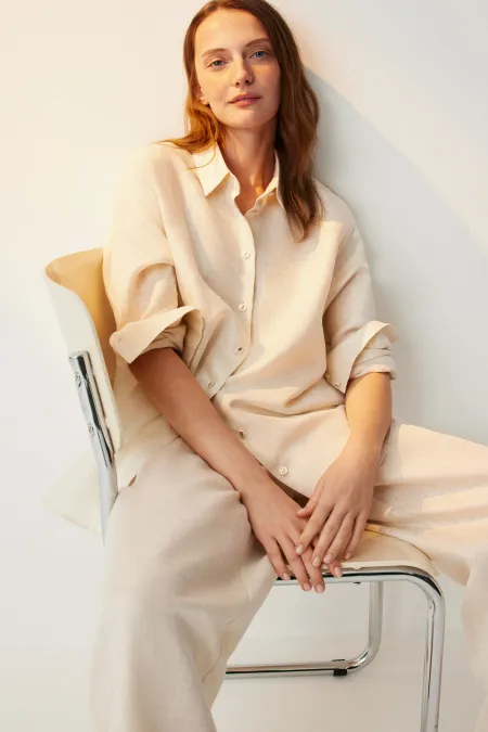 Рубашка свободного кроя