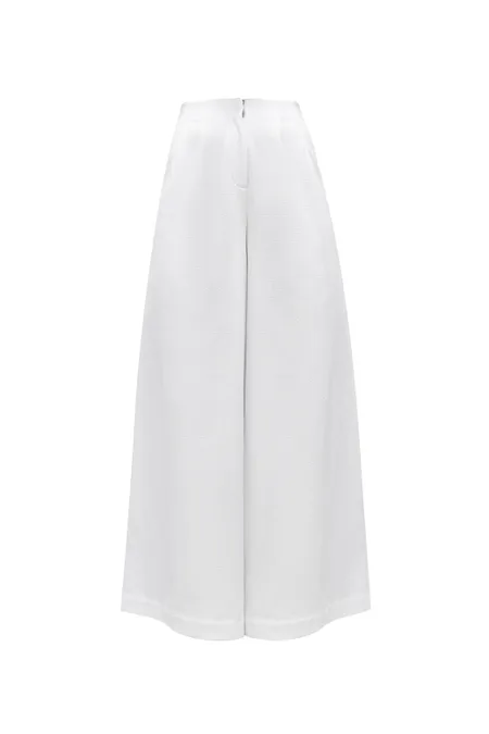 Брюки из фактурной ткани