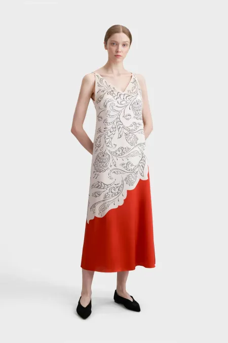 Платье-комбинация из премиального шелка