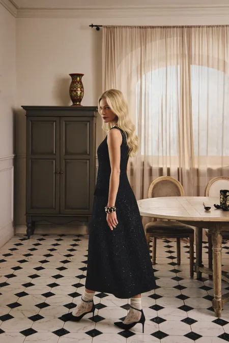 Платье из смесовой шерсти