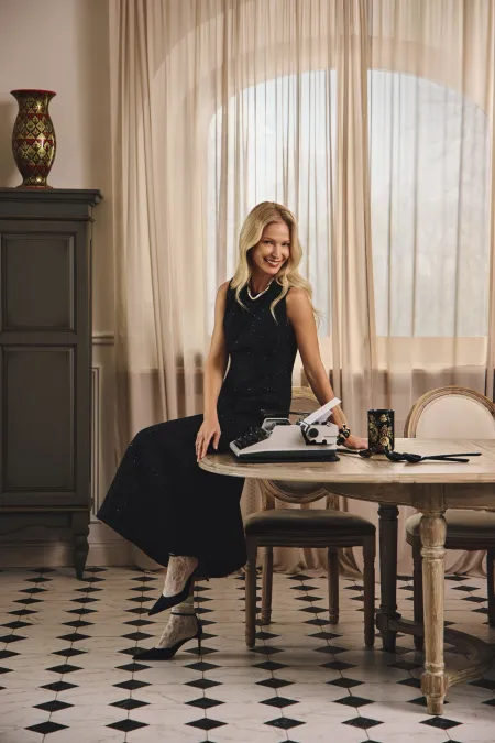 Платье из смесовой шерсти