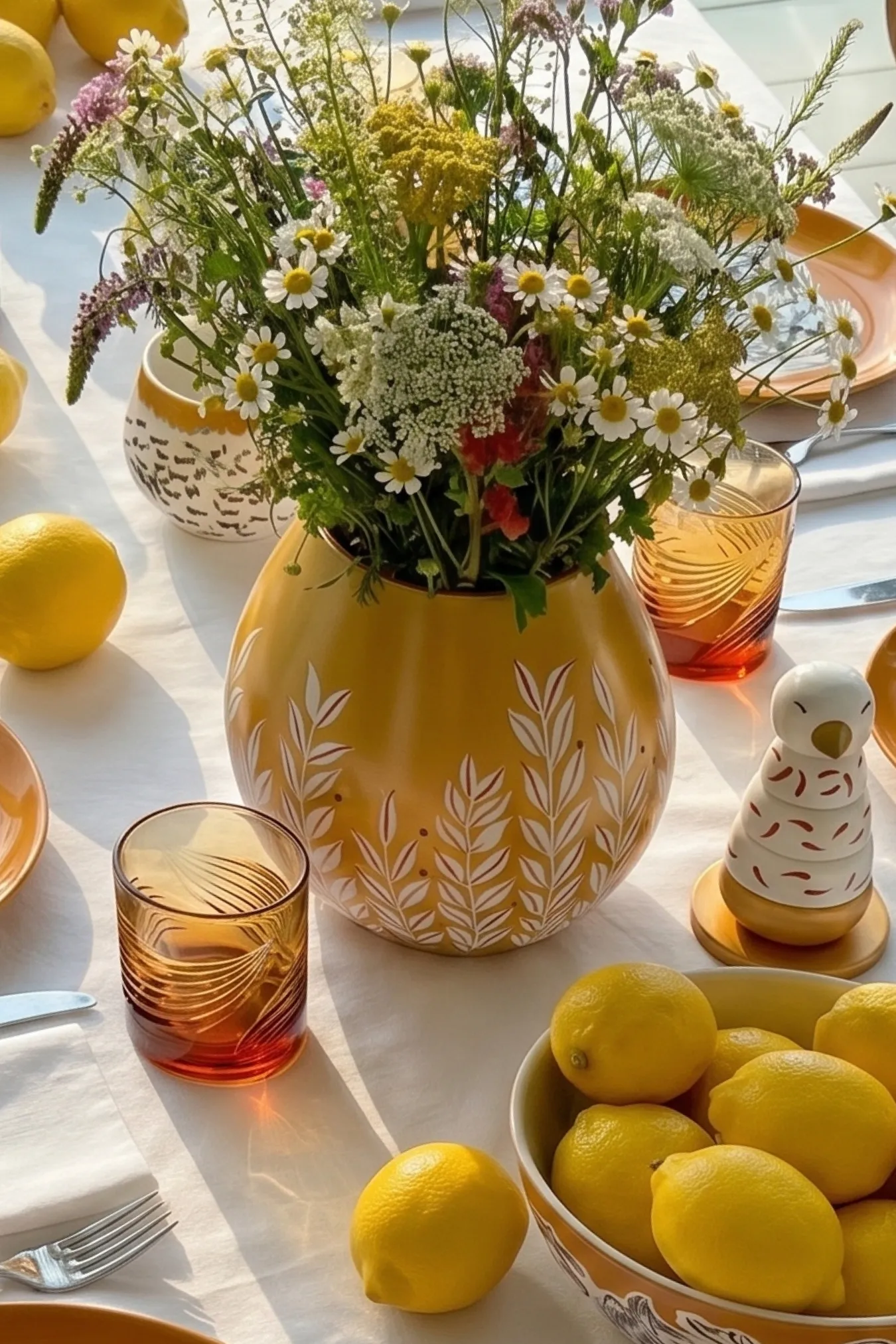 Ваза "Новая Хохлома", средняя