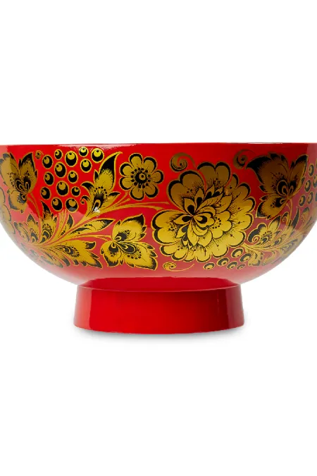 Ваза для фруктов «Новая Хохлома»