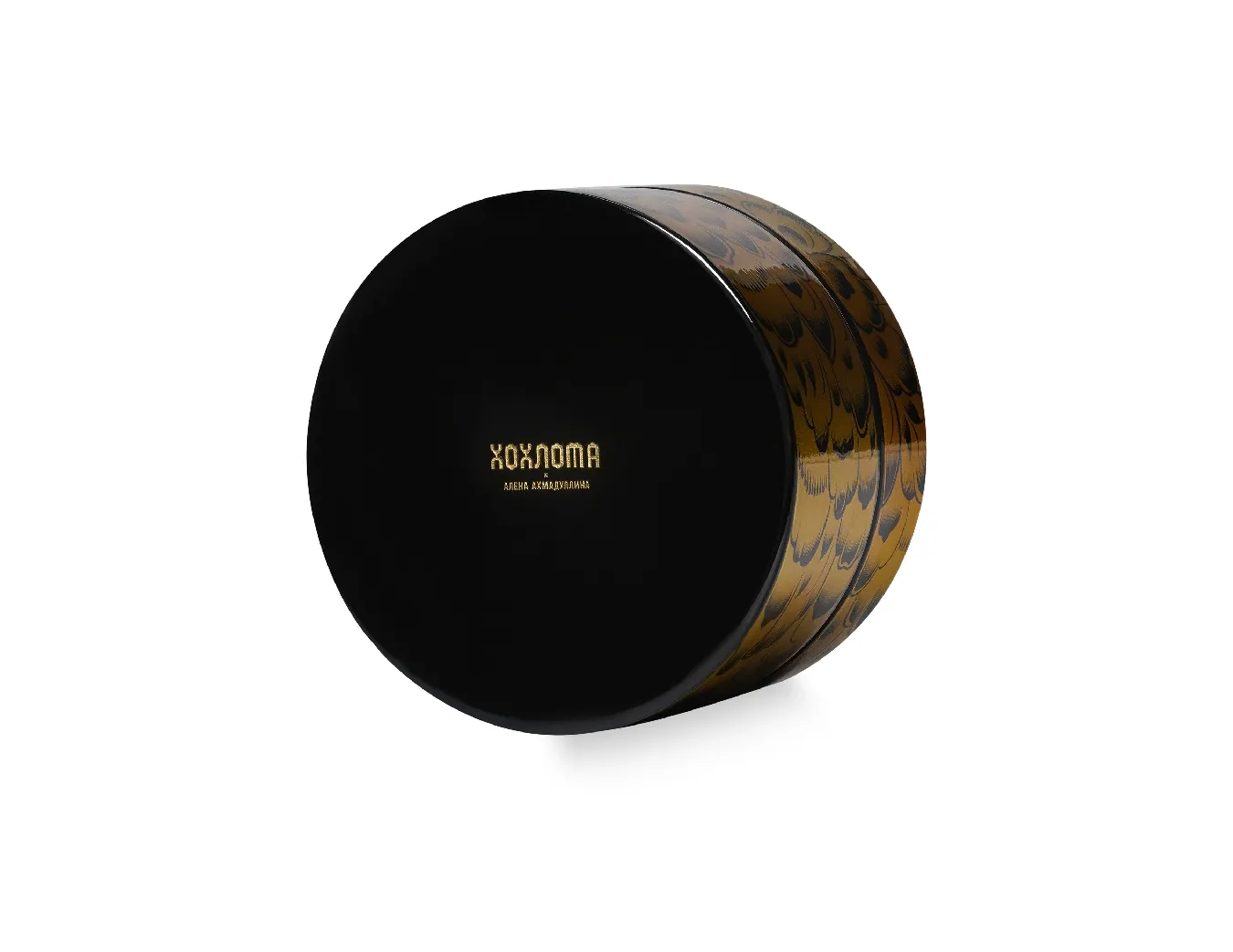 Сахарница «Царская» (дерево, хохломская роспись)