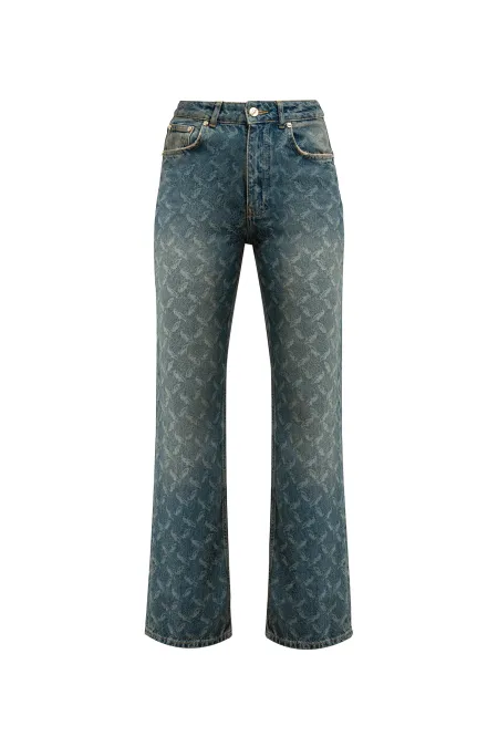 Джинсы с паттерном