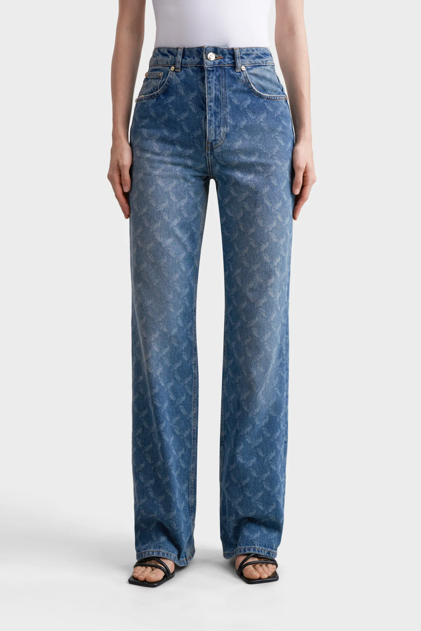 Джинсы с паттерном