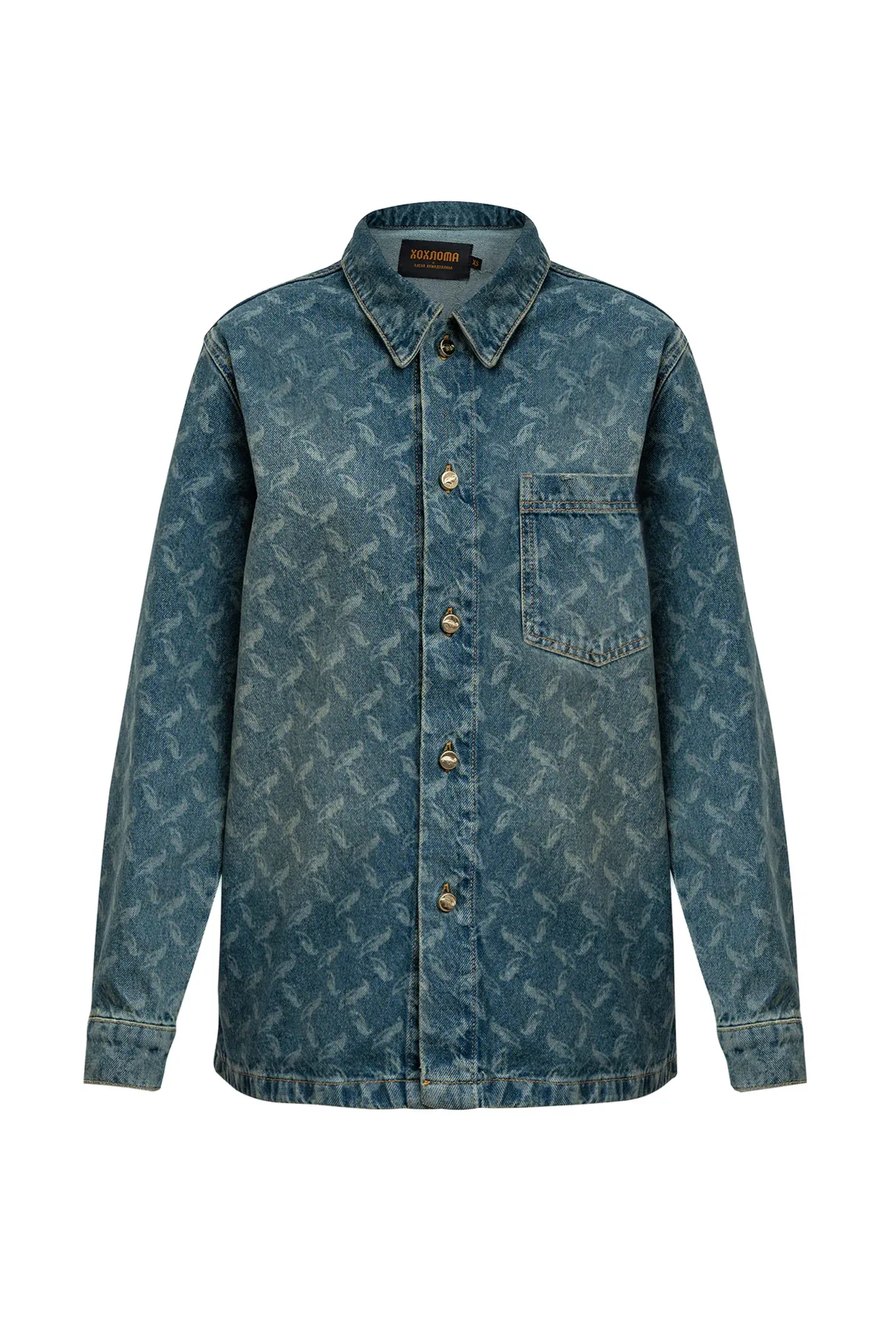 Женская рубашка с паттерном